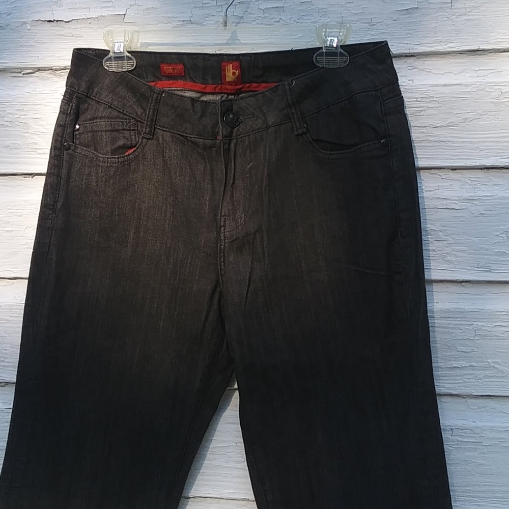 Oo La La Sasson Black Jeans Bootcut Boogie size 10